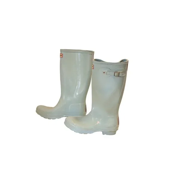 Hunter Play Tall Rain Boots in Turquoise 5 - Picture 6 of 7